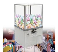 YHNNH, Gumball Bank, distributore automatico di caramelle for gadget, con capacità di carico enorme, altezza 20,87", perfetto for negozi di giochi e negozi al dettaglio,Rosso(White)