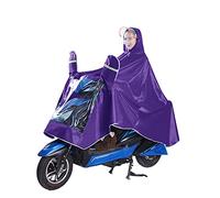YHNNH Impermeabile Antipioggia Multifunzione for Esterni Bici/Ebike/Moto/Scooter Poncho Antipioggia con Cappuccio Mantella Impermeabile(Purple)