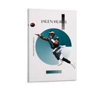 YHNNH Jalen Hurts Poster artistico da parete in stile classico, decorazione perfetta per biblioteca, bar o home theatre, 60 x 90 cm, stile cornice