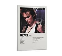 YHNNH Jeff Buckley Grace, poster artistico da parete in stile retrò, decorazione alla moda perfetta per biblioteche, bar o home theatre, 30 x 45 cm, stile cornice
