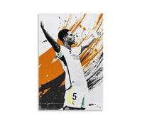 YHNNH Jude Bellingham, poster da parete in stile retrò, stile classico, decorazione perfetta per biblioteca, bar o home theatre, 40 x 60 cm, senza cornice