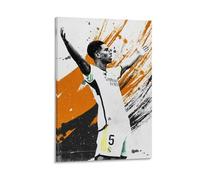 YHNNH Jude Bellingham, poster da parete in stile retrò, stile classico, perfetto per biblioteca, bar o home theatre, 30 x 45 cm, stile cornice