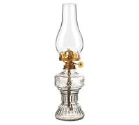 YHNNH Lampada a Cherosene Vintage Grande con piedistallo Trasparente, Lampada a Olio in Stile uragano, for l'arredamento della Camera del Ristorante Natalizio