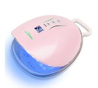 YHNNH, Lampada for unghie in gel a LED senza fili da 48 W, lampada for polimerizzazione portatile wireless ricaricabile for asciuga unghie professionale, for unghia e unghia del piede(Pink)