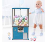 YHNNH, Macchina for Gumball for Bambini, Dispenser for Palline Rimbalzanti PS da 21" di Altezza, Contiene 200 Capsule di Giocattoli, Banca Gumball Rettangolare a Gettoni,Rosso(Blue)
