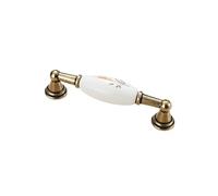 YHNNH, Maniglia in ceramica, maniglia for mobile antico in stile europeo pastorale, mobile in stile spiga di grano, maniglia piccola, maniglia for mobili(5044 96mm)