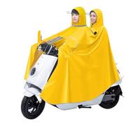 YHNNH Mantella Antipioggia da Equitazione for Due Persone, Impermeabile con Cappuccio, Mantella Antipioggia Antivento, for Bici, Bici elettrica, Moto(Unique Colour,4XL)