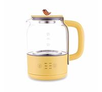 YHNNH, Mini bollitore elettrico for la salute Bollitore for il controllo della temperatura in vetro borosilicato alto in acciaio inossidabile 6 funzioni principali A,800ML