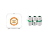 YHNNH Mini stampante tascabile multifunzione for foto, banconote, etichette, aggiungi 3 note bianche(WH 3White Note)