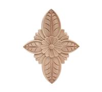 YHNNH, Modanature in legno intagliato, decalcomania for applique ad angolo, cornice vintage non verniciata for armadietto da parete, porta decorativa in legno in miniatura(15 * 10cm)