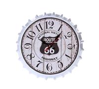 YHNNH, Orologio moderno al quarzo silenzioso vintage retrò in metallo di grandi dimensioni con capsule 3D Orologi con movimento al quarzo silenzioso(1)