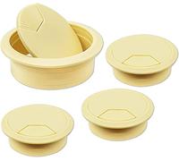YHNNH, Passacavo for cavo da scrivania da 60 mm, 4 pezzi Passacavo for cavo da scrivania nero, Passacavi for tavolo da scrivania for casa e ufficio Copri fori for porte di superficie del tavolo(Light