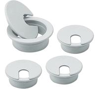 YHNNH, Passacavo for cavo da scrivania da 60 mm, 4 pezzi Passacavo for cavo da scrivania nero, Passacavi for tavolo da scrivania for casa e ufficio Copri fori for porte di superficie del tavolo(Grey,3
