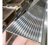 YHNNH Protezione Antiscivolo for Bordi Scale in Acciaio Inossidabile da 1-1,6 m - Rivestimento Durevole for gradini Interni ed Esterni(W6cm L140cm)