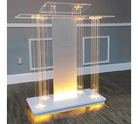 YHNNH Pulpiti for chiese, podio Trasparente, podio con Piano Girevole, conferenza for Insegnanti for discorsi, Cerimonie di Apertura(C)