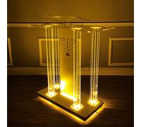 YHNNH Pulpiti for chiese, podio Trasparente, podio con Piano Girevole, conferenza for Insegnanti for discorsi, Cerimonie di Apertura(B)