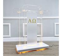 YHNNH Pulpiti for chiese, podio Trasparente, podio con Piano Girevole, conferenza for Insegnanti for discorsi, Cerimonie di Apertura(A)