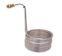 YHNNH, Raffreddatore di Mosto Ultra efficiente da 25 Piedi con connettore for Tubo da Giardino, refrigeratore di Mosto ad Immersione for Produzione Domestica con Diametro Esterno di 3/8".