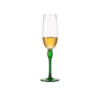 YHNNH regali di anniversario, Set di 1 calici da champagne con base alta, capacità 8,45 oz, adatti for riunioni di famiglia(Black)