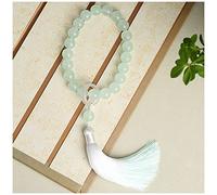 YHNNH, Rosario di Buddha in giada naturale, preghiera delicata, meditazione, canto, perline di giada for uomini e donne, verde (Colore : Jade)(Jade)