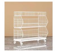 YHNNH, Scaffale for cestini for snack salvaspazio a 3 livelli, scaffali indipendenti for supermercato for armadietti da cucina for ufficio, dispensa, negozi al dettaglio, dormitorio(60x45x80cm)