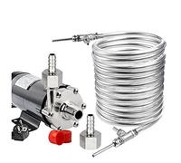 YHNNH, Scambiatore di Calore for Mosto in Acciaio Inossidabile 9,52 * 0,5 * 10M Tubo a serpentina for Birra Fatta in casa con Pompa Magnetica 15R refrigeratore for Mosto controcorrente