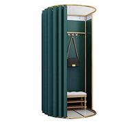 YHNNH, Spogliatoio, camerino del negozio di abbigliamento, tenda for la privacy temporanea a pavimento, for l'ufficio del centro commerciale(Green b,100x95x200)