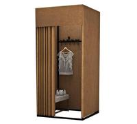 YHNNH, Spogliatoio portatile Camerino di tipo metallico con spogliatoio for tende ombreggianti Spogliatoio for tende for la privacy semplice all'aperto(E,100 * 80cm)