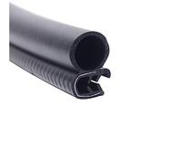 YHNNH， Striscia di tenuta in gomma a U, 3,28FT nera con spazio in metallo Durevole resistente alle intemperie for porte e finestre Protezioni for i bordi delle portiere dell'auto(30mm x 17mm)