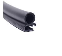 YHNNH， Striscia di tenuta in gomma a U, 3,28FT nera con spazio in metallo Durevole resistente alle intemperie for porte e finestre Protezioni for i bordi delle portiere dell'auto(26mm x 17mm)