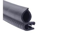YHNNH， Striscia di tenuta in gomma a U, 3,28FT nera con spazio in metallo Durevole resistente alle intemperie for porte e finestre Protezioni for i bordi delle portiere dell'auto(25mm x 16mm)