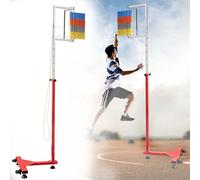 YHNNH Strumento di Prova for Salto Verticale con Asta misurazione del, Ruota, Regolabile da 1,7 a 3,6 m, for palestre Scolastiche e Club