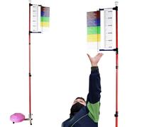 YHNNH Strumento for la misurazione del Salto, Regolabile da 1,3 a,6 Metri, con Base Stabile, attrezzo for Allenatori di Pallacanestro, pallavolo e