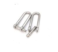 YHNNH, T304 Grillo lungo a D in acciaio inossidabile con perno a vite, braccialetto Paracord con fibbia in acciaio(M6)