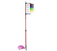 YHNNH Tester di Salto Verticale, Tester, Asta Prova, Strumento for la misurazione del, da 3,9 a 11,5 Piedi con Base Stabile, Basket