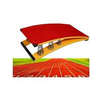 YHNNH Trampolino for Adolescenti in Legno for Adulti, Trampolino Curvo Professionale con 6 Molle in Acciaio al Manganese for Campo di Allenamento di Atletica Leggera
