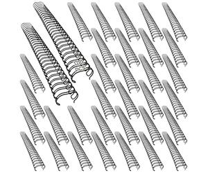 YHOMU 100 spirali per rilegatura a spirale 3/8, passo 2:1, bobine metalliche per notebook e file