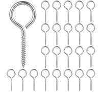 YHomU Generic - 24 viti a forma di occhiello, in acciaio inox 304, ganci con occhiello M6, resistenti, per appendere mobili e pareti