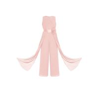 Yhong Tuta Intera Salopetta Lunga Bambina Principessa Elegante Jumpsuit da Cerimonia Senza Manica Romper Rosa 15-16 anni