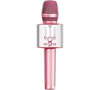 YHRJ Microfoni per PC Microfoni per PC Microfono e audio integrati,Home KTV attrezzature musicali karaoke,Scheda TF/riproduzione disco U/pickup dinamico/riverbero eco surround 6D