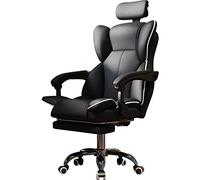 YHRJ Poltrona da Ufficio ergonomica Ufficio direzionale Sedie Direzionali poggiatesta Regolabile Comfort per la casa da Gioco Poltrona da Ufficio Piede telescopico Sedia Capo con Schienale Alto