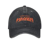 YHRYHYM Classic Ladys Gagas Mayhem Sun Berretto da Baseball Uomo Stampa Adulta Cappello Trucker Estate Vintage Sport all'Aria Aperta Berretti da Baseball Essenziali per L'Estate