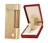 YHSGY Accendisigari, Accendino a Torcia a butano, Accendino a butano con Mola retrò in Metallo, Accendino a Fiamma Antivento, con Confezione Regalo, Regali for Uomo (Gas Non Incluso) (Color : A2)