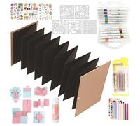 Yhsioaklo Album Scrapbook Fisarmonica | Piccolo Libro di Memoria Estensibile DIY Fatto A Mano,Album Scrapbook per Collezione di Artigianato con Foto - per Laurea Matrimonio Compleanno Festività