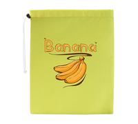 Yhsioaklo Borsa per banane, in poliestere, per lattuga, riutilizzabile, per conservare verdure, lattuga, cibo, con coulisse, per appartamenti, campeggio, shopping, Giallo, Refer to description, Unisex
