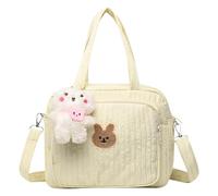Yhsioaklo Borsa per pannolini, borsa per pannolini con design diviso per mantenere gli oggetti organizzati, borsa portatile per mamma, borsa tote di grande capacità per viaggi, pannolini, ragazzo