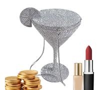 Yhsioaklo Borse a mano in glitter per donna - Borsa per feste nuziali a forma di tazza da cocktail | Borsa elegante per la notte delle donne eventi speciali matrimoni feste cene ballo celebrazione, Do