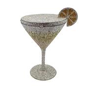 Yhsioaklo Borse a mano in glitter per donna - Borsa per feste nuziali a forma di tazza da cocktail | Borsa elegante per la notte delle donne eventi speciali matrimoni feste cene ballo celebrazione, b