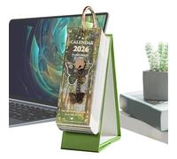 Yhsioaklo Calendario Da Scrivania Per L'Anno 2026,Planner Decorazione Con Motivo Retrò A Pittura A Olio | Calendario Con Estetica Retro - Per La Casa, L'Ingresso, La Scrivania, L'Ufficio, La Scuola E