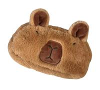 Yhsioaklo Capybara - Astuccio per cancelleria, trousse da toilette, grande capacità, in peluche, per articoli scolastici, Come da immagine, Refer to description, Unisex